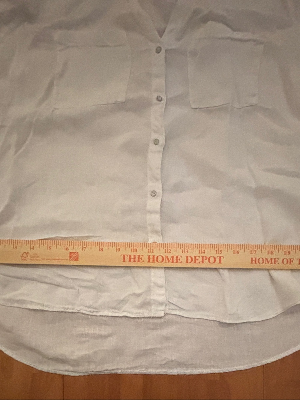 Zara 100% Linen White Button Up Shirt ~ Women’s Large - Picture 9 of 16